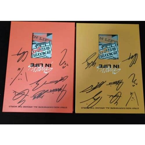 Hand signed Stray Kids autographed 1st album IN LIFE CD+photobook 012021