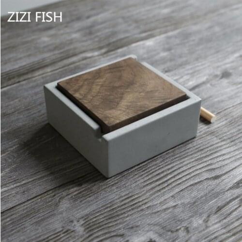 Cement ashtray Ashtray Cinzeiro Ash tray Ashtrays Concrete personality decoration Nordic Wind Hotel Ashtray