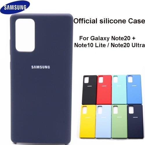 Samsung Note10 Lite Note20 Ultra Case Original Liquid Silicone Soft Back Cover Samsung Galaxy Note10 Lite Note 20+ Note 20 plus