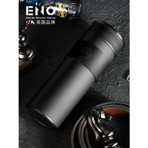 Insulation cup, sterling silver hand-made 350 ml stainless steel portable coffee cup, perfect for office or living room