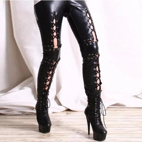 Женские кожаные брюки Dream Vine China At AliExpress