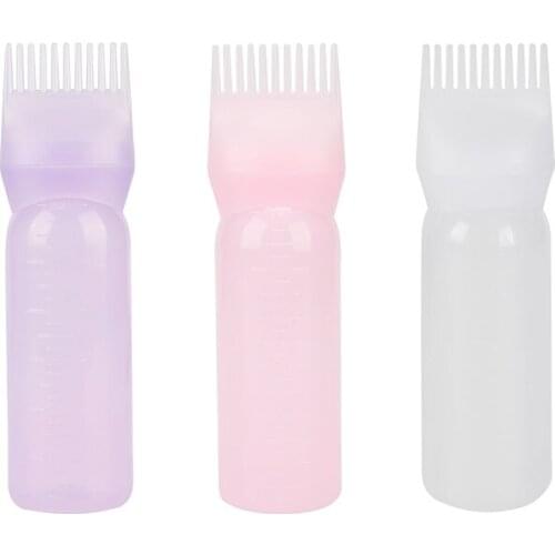 Hair Dye Bottle Shampoo Soft Bottle Hot Applicator Brush Dispensing Salon Hair Coloring Dyeing Washing Tools Dry Pot Bottles