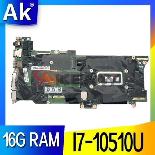 GX490 NM-C661 For Lenovo X1C X1 Carbon 8th Gen X1 Yoga 5th Gen laptop motherboard With CPU I7-10510U RAM 16G FRU 5B20Z25550