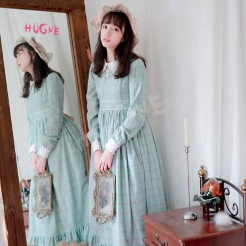 Модные платья в клетку HUGNE China At AliExpress