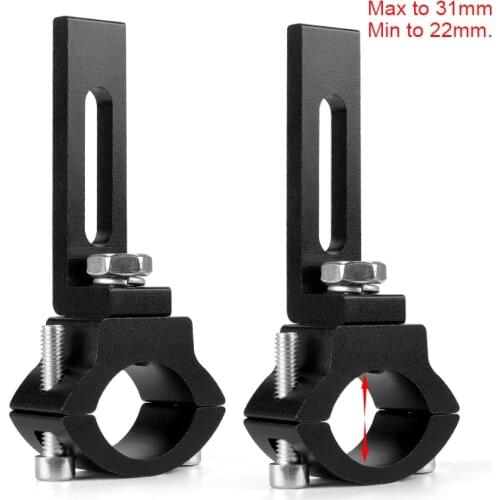 DERI Motorcycle Headlight Mount Bracket Head light lamp holder Adjustable 20mm-31mm Bumper Mount Clamp