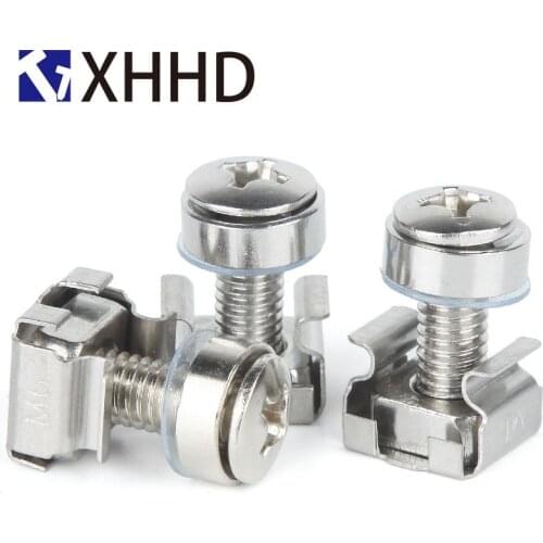 Square Clamp Type Screw Cap Cage Nuts Bolts Washers M5 M6