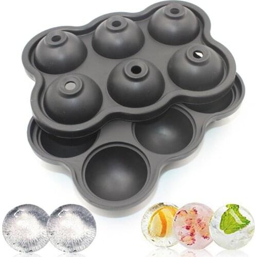 Lightweight Durable Flexible Easy Demould 6 Cell Ice Tray Mould for Daily Use