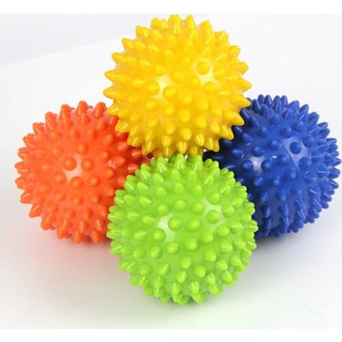 Footful Spiky Massage Ball Trigger Point Sport Fitness Hand Foot Pain Relief Muscle Relax Apparatus Unisex Hard 6 Colors