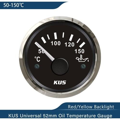 New 2'' Oil Temperature Gauge Meter Digital Waterproof Indicator fit Car Boat Marine Vessel With Red and Yellow available