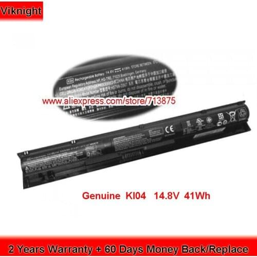 Genuine KI04 800049-001 Battery for HP Pavilion 14 15 17 15-ab289sa AB269SA HSTNN-LB6S TPN-Q158 TPN-Q160 Laptop 14.8V 41Wh