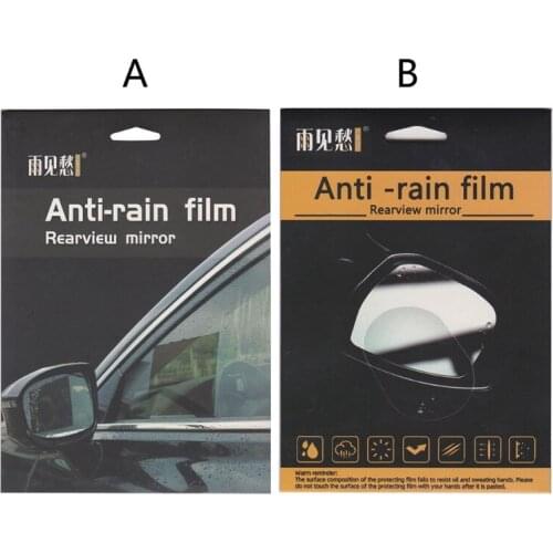 Car Rearview Mirror Film Anti Fog Glare Rainproof Mirror Film Clear Nano Coating Protective Sticke Side Windows