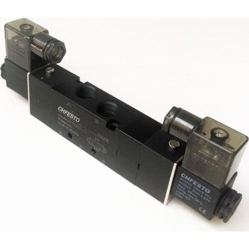4V330C-10 DC24V Pneumatic Solenoid Valve 3/8'' 5/2 Way Valve