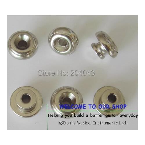 Sell Free Shipping guitar parts 6pcs/pack guitar strap button chrome color guitar strap pins