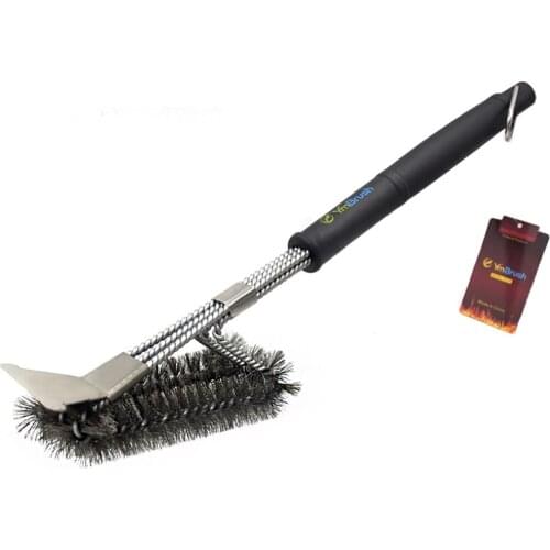 Stainless Steel Grill Brush Barbecue BBQ Cleaning Brush Outdoor Grill Cleaner BBQ Cleaning Brush Clean Tool