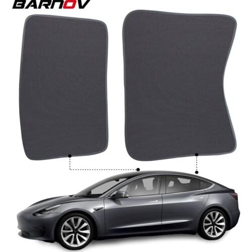 For Tesla Model 3 2011-2019 Auto Car Sunshade Sunroof Windshield Shade Front Rear SunShade Accessories Glass Roof Curtains