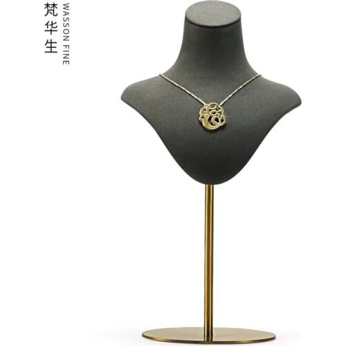 Necklace model neck display props metal pole portrait stand jewelry display window display jewelry rack jewlery organizer