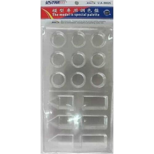 U-STAR UA-90025 Multi-Purpose Color Palette for Hobby Painting,6pcs/set