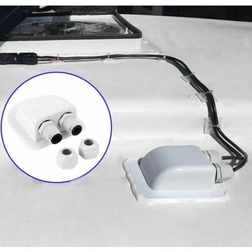 Car Roof Wire Entry Gland Box Solar Panel Cable For Motorhome Caravan Boat Junction Box For RV Campers Van Yacht Accessories