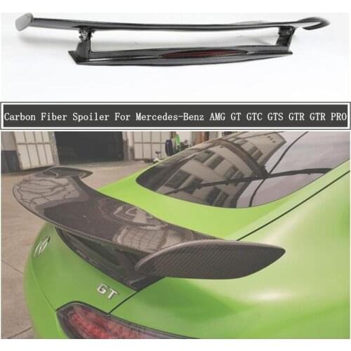 High Quality Carbon Fiber Spoiler For Mercedes-Benz AMG GT GTC GTS GTR GTR PRO 2019 2020 2021 2022 Wing Lip Spoilers