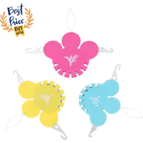 1 PCS Plastic Threader Cross Stitch Sliver Bow Wire Needles Multicolor Insertion Tools Sewing Machine DIY Craft Accessories