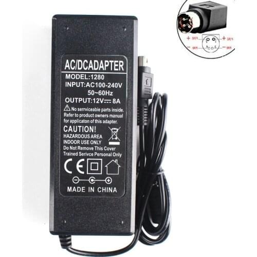 12V 8A 4pin AC Adapter For LI SHIN 0219B1280 Replacement Power Supply