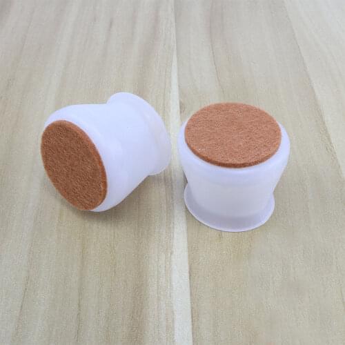16pcs/lot 4*3.2cm Felt Silicone table Chair Foot Cover Non-slip wooden floor Rectangle Square Round Chair Leg Caps Feet Pads