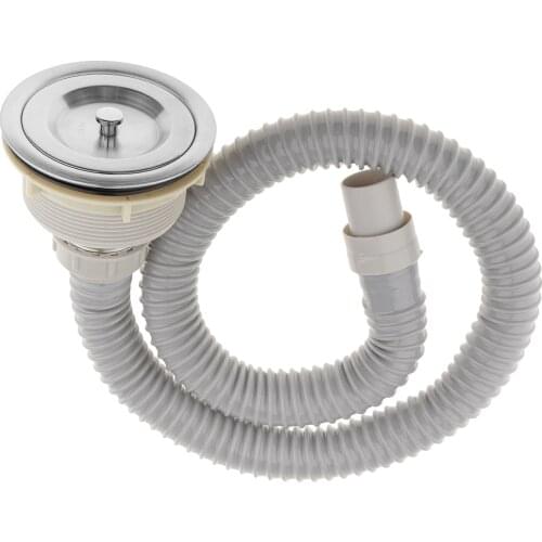 2x Stainless Steel Salon Hair Washing Backwash Shampoo Bowl Salon Sink Strainer Removable Deep Waste Basket With Pipe