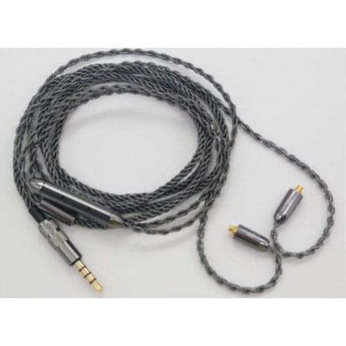 3.5mm Upgrade Cable Type C HIFI Headphone Cable Mmcx 8-strand Silver Plating Cable for SE215/315/425/535/846 UE900 ES10/20/30/60