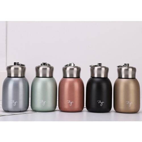 360ml Lifting Mini Cup Personalized Stainless Steel Sports Cup Handle Pocket Gift Water Bottle Drinkware Vacuum Thermoses