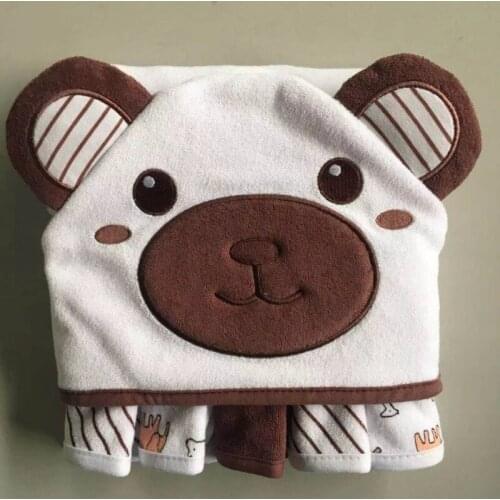 Hood Bath Towel for Kids Baby Bathrobe Cute Animal Towel Cartoon Baby Stuff Blanket towel beach Spa quick-drying bathrobe towel