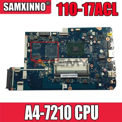 CG721 NM-A911 For Lenovo 110-17ACL laptop motherboard with L80UM CPU A4-7210 UMA FRU 5B20L72475 DDR3 100% Fully Tested