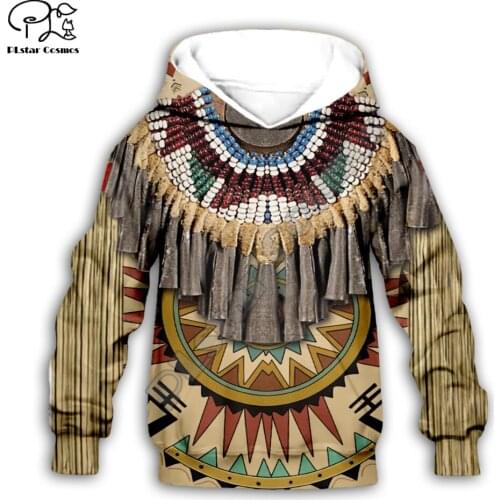 Kids Baby Boy Girl Black Native Indian Lakota Skull print 3d Hoodies Tracksuit Children wear Set Cute Sweatshirts -14