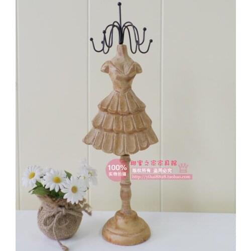 European princess jewelry holder jewelry display rack model wedding ring box necklace earrings hanging ceremony