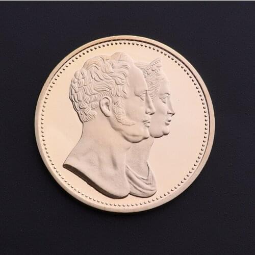 Hot Sale Russian Gold Plated Silver Coin Commemorative Coin Challenge Coins