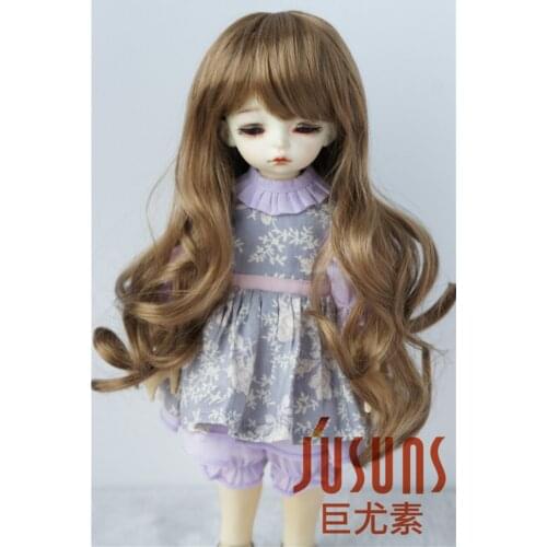 JD148 1/8 1/6 Cute long curly BJD synthetic mohair doll wigs for size 5-6 inch 6-7inch doll Fashion doll wig on sale