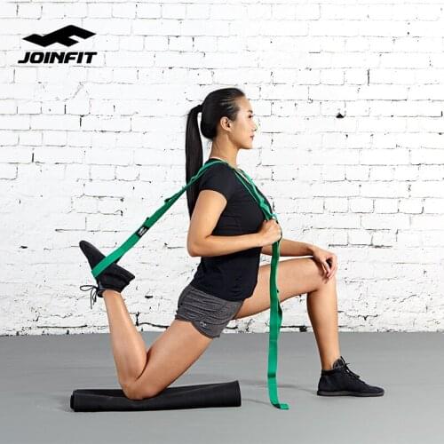 JOINFIT 100% Cotton 1.8M Women Yoga Fitness Stretch Strap Pilates Home Gym Equipment Toughness Training Fitness Tool