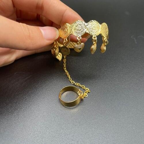 Lovely Dubai Bangles for Baby Love Bracelet With Rings African Kids Jewelry Daughter birthday Gifts