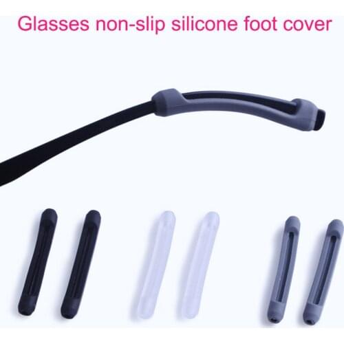 Fashion Anti Slip Ear Hook Eyeglass Grip Temple Tips Sleeve Retainer Silicone Holder Elastic Comfort Glasses Eyewear Accessories