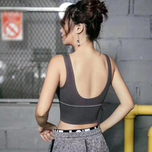 Invisible Underwear Sports Bra Female Wild Color Sexy No Steel Ring Beauty Back U-type Lingerie Bra Tube Top