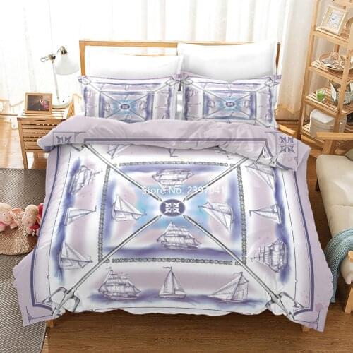 New 2-3 Pieces of Modern European Printing High Quality Luxury Adult Bedding Set Quilts Pillowcases Bedroom Decoration Heat