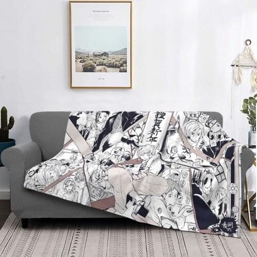 Bungou Stray Dogs Blankets Flannel Printed Dazai Osamu Portable Super Soft Throw Blankets for Home Office Bedspreads