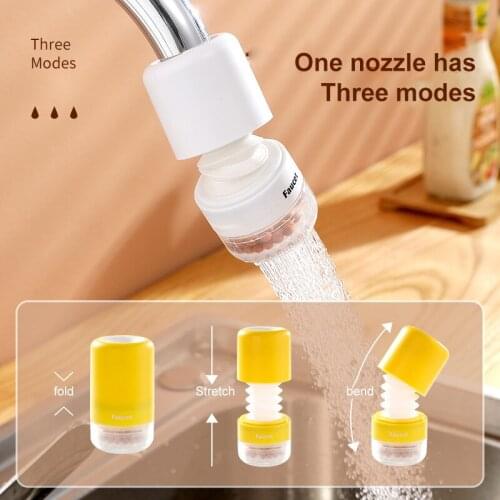 360 Rotating Water Saving Tap Connector Dual Mode Kitchen Faucet Aerator Bubbler Filter Shower Head Extension Nozzle Accessories