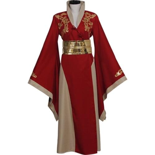 Queen Cersei Lanniste Red Luxury Dress Costume Adult Women Cosplay Red Dress Custom Made