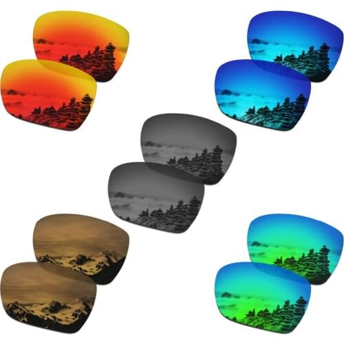 SmartVLT 5 Pairs Polarized Sunglasses Replacement Lenses for Oakley Deviation - 5 Colors