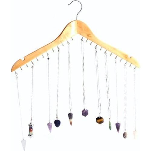 Modern Sahi Accessory Wooden Jewelry Hanger Decorative Pendant Strap 24'lü