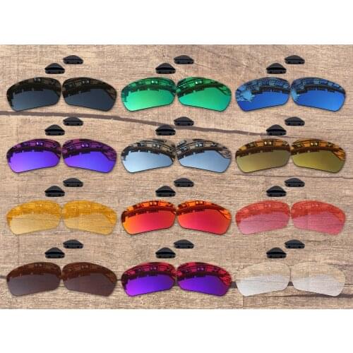 Vonxyz 20+ Color Choices Polarized Replacement Lenses & Nose Pads for-Oakley Badman OO6020 Frame
