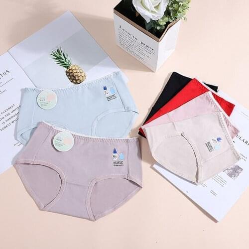 High Quality Womens Seamless Panties Set Solid Ultra-thin Panties Underwear Womens Sexy low-Rise Ruffles Briefs Lingerie