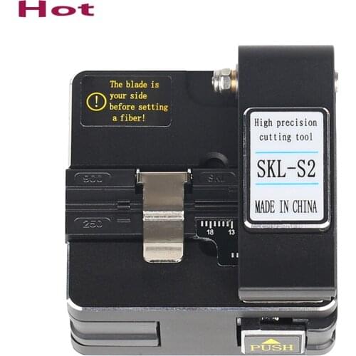 SKL-S2 High precision black Fiber Optic Cleaver FTTH Cable Cutting Knife multimode single mode Laser cutting cutter Tools