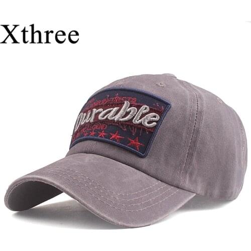 Xthree Summer Mens Baseball Cap for Women Snapback Hat Letter Embroidery Bone Cap Gorras Casual Casquette Hat