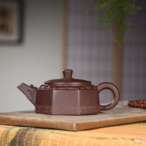 Yixing recommended pure manual peng-cheng gu undressed ore purple clay six penghu-glance new product